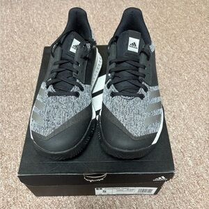 Adidas Youth Black and Gray Athletic Shoes